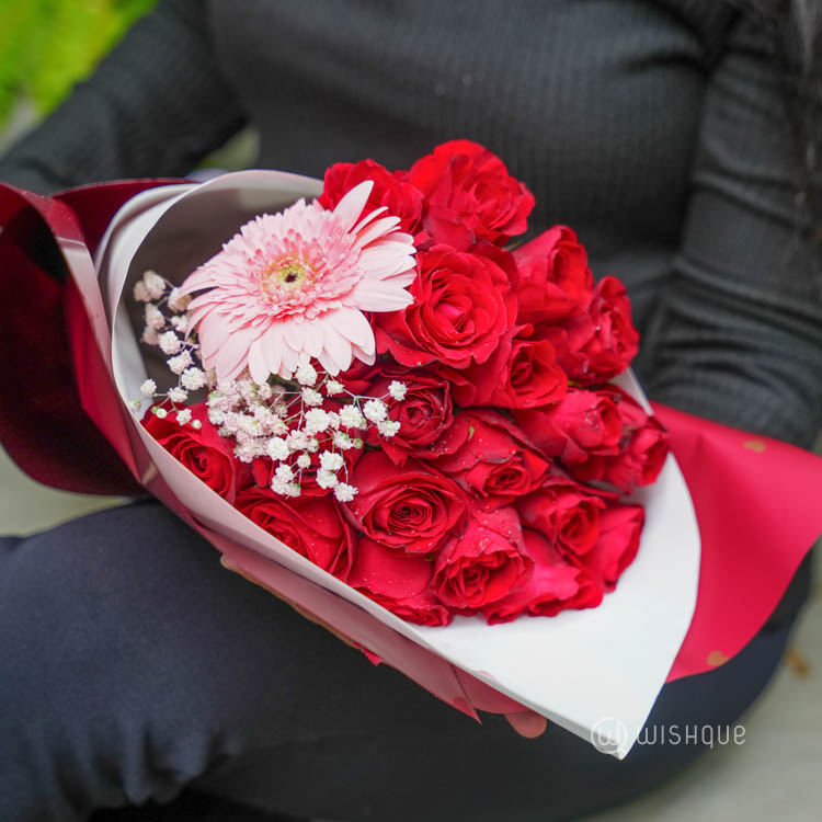 Garnet Elegance Floral Bouquet