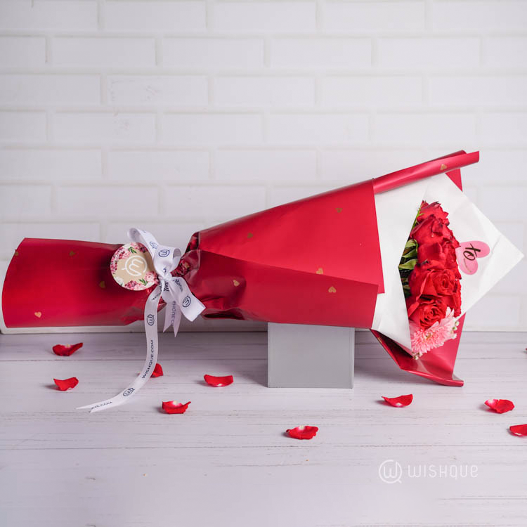 Garnet Elegance Floral Bouquet