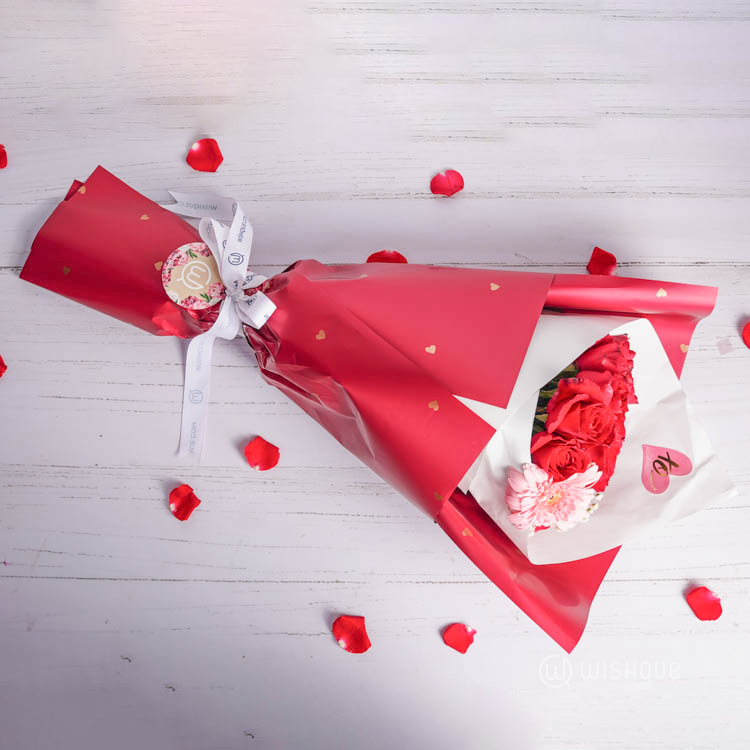 Garnet Elegance Floral Bouquet