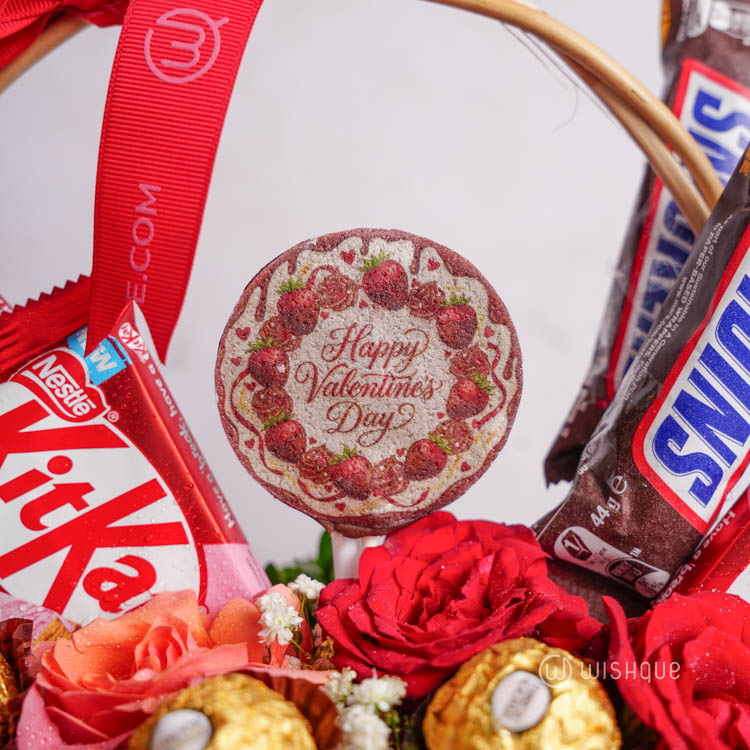 Sweetest Sentiments Valentine's Bloom Basket