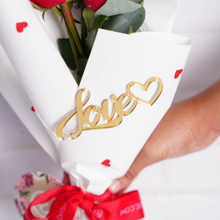 Simply Scarlet Mini Rose Bouquet