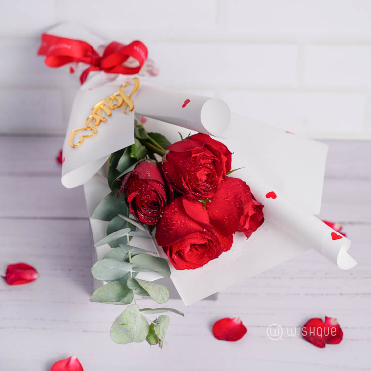Simply Scarlet Mini Rose Bouquet