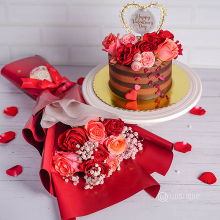 Happy Valentine's Rose Petal Gift Set