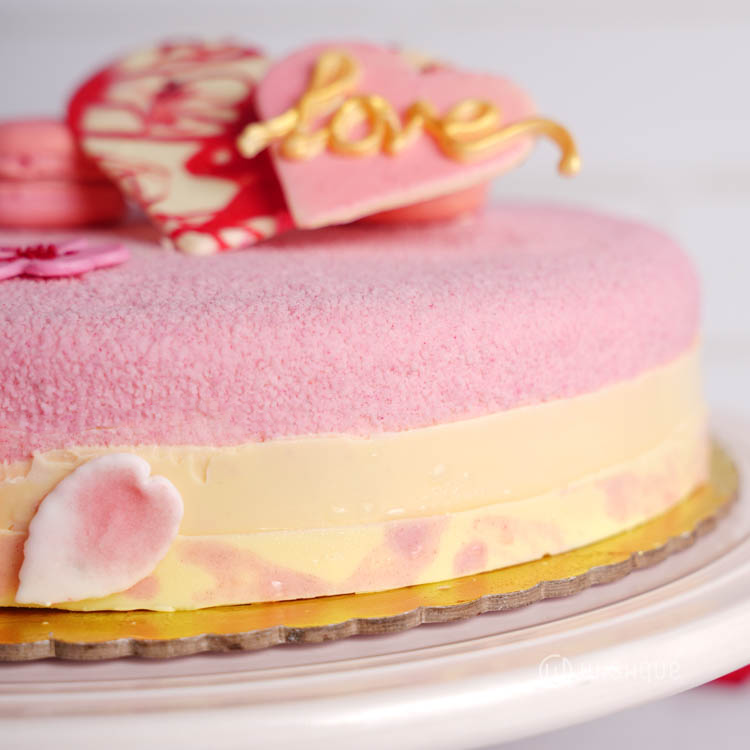 Velvet Raspberry Romance Chocolate Mousse Cake