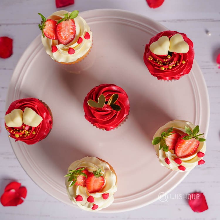 Sweet Crush Berries Cupcake Box of 6