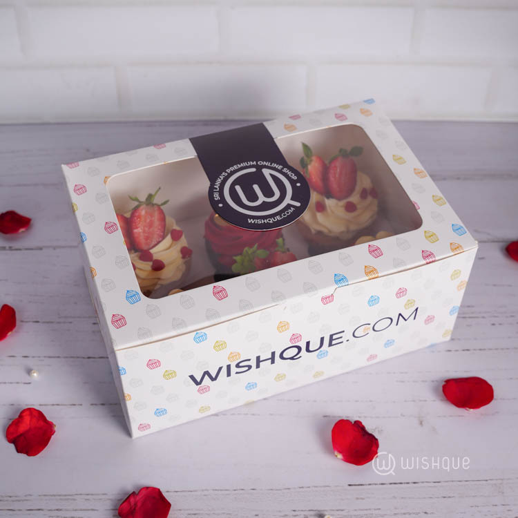 Sweet Crush Berries Cupcake Box of 6