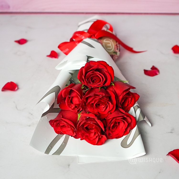 Forever Seven Red Roses Mini Bouquet