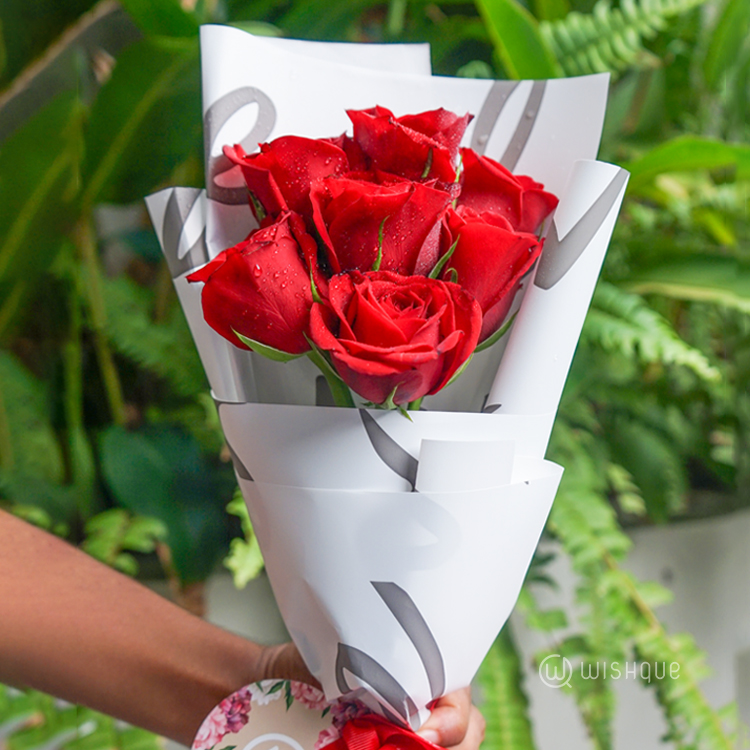 Forever Seven Red Roses Mini Bouquet