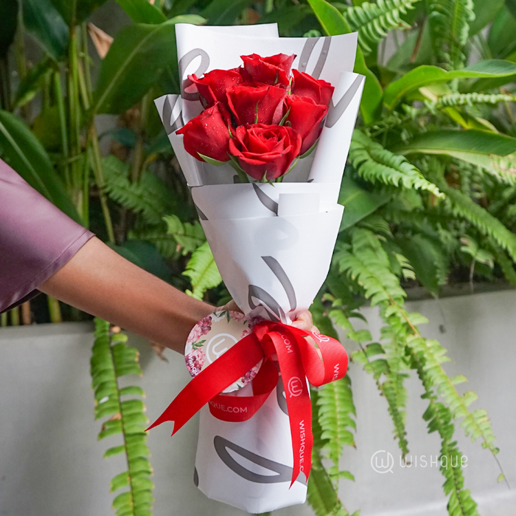 Forever Seven Red Roses Mini Bouquet