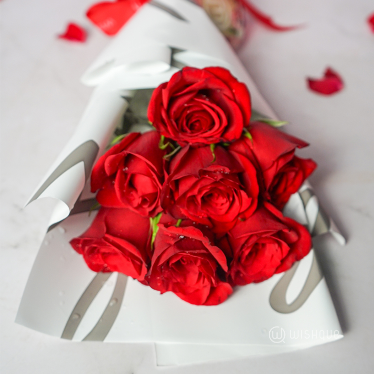 Forever Seven Red Roses Mini Bouquet