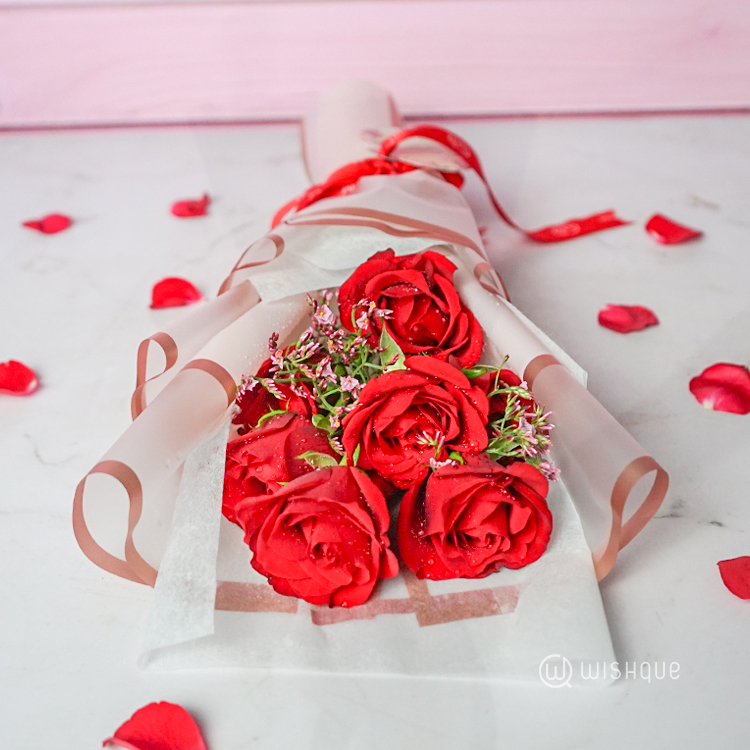Seven Whispers of Love Red Roses Bouquet