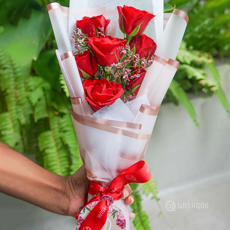Seven Whispers of Love Red Roses Bouquet