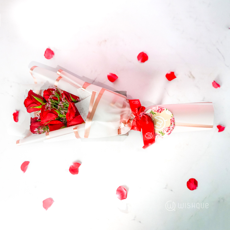 Seven Whispers of Love Red Roses Bouquet
