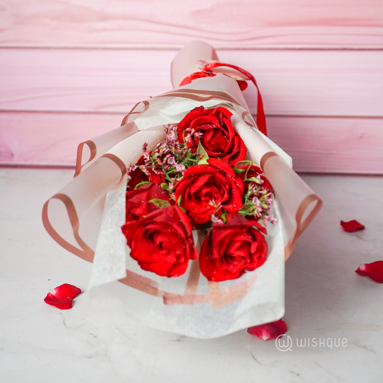 Seven Whispers of Love Red Roses Bouquet