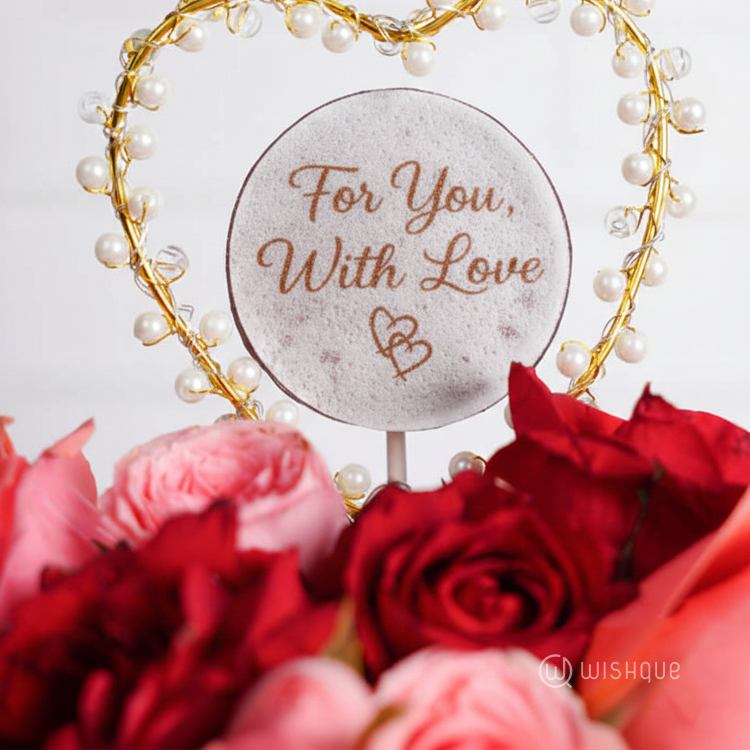 Rose Petal Chocolate Ganache Cake