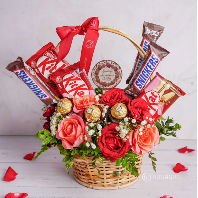 Sweetest Sentiments Bloom Basket