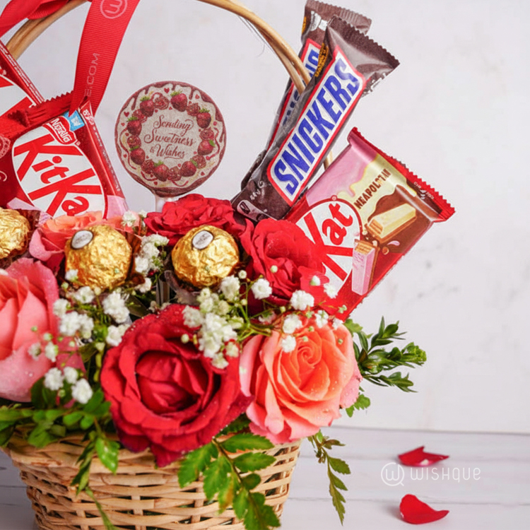 Sweetest Sentiments Bloom Basket