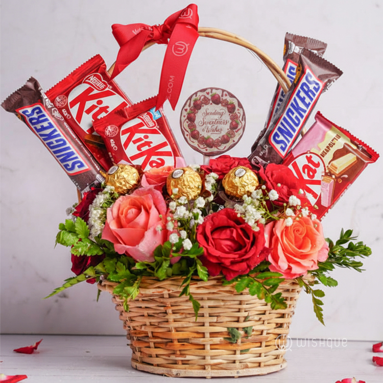 Sweetest Sentiments Bloom Basket