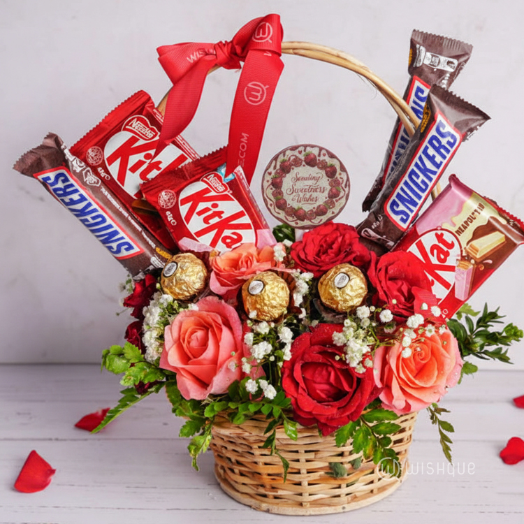 Sweetest Sentiments Bloom Basket