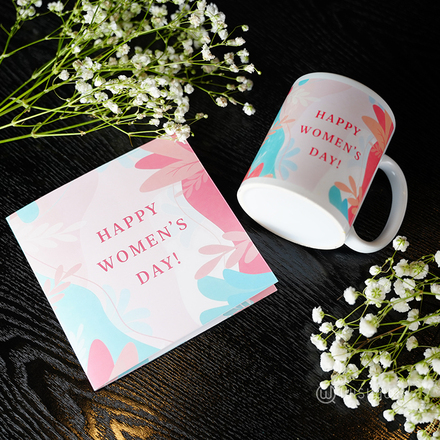 Brilliant Her Happy Women's Day Greeting Card & Printed Mug
