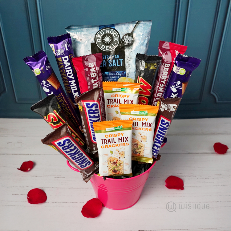 The Pinky Sweet Snack Bucket