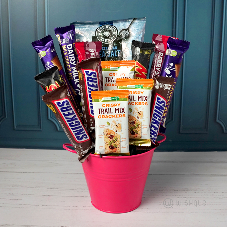 The Pinky Sweet Snack Bucket