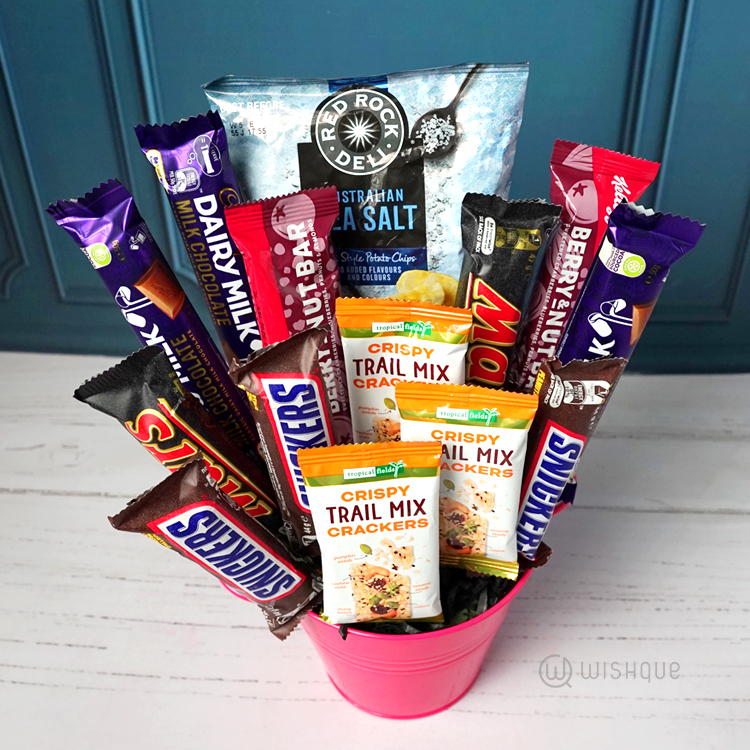 The Pinky Sweet Snack Bucket