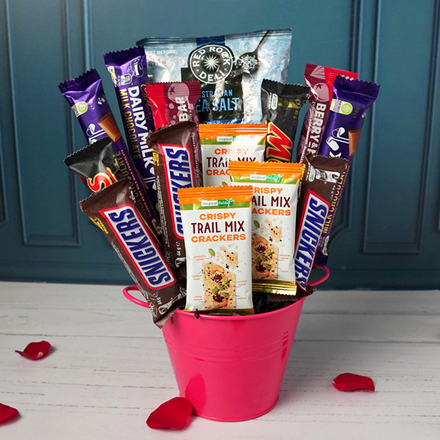 The Pinky Sweet Snack Bucket