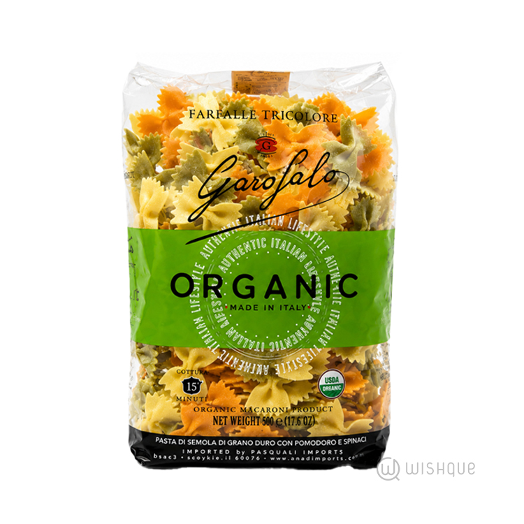 Garofalo Organic Farfalle Tri-Color 500g