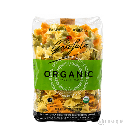 Garofalo Organic Farfalle Tri-Color 500g
