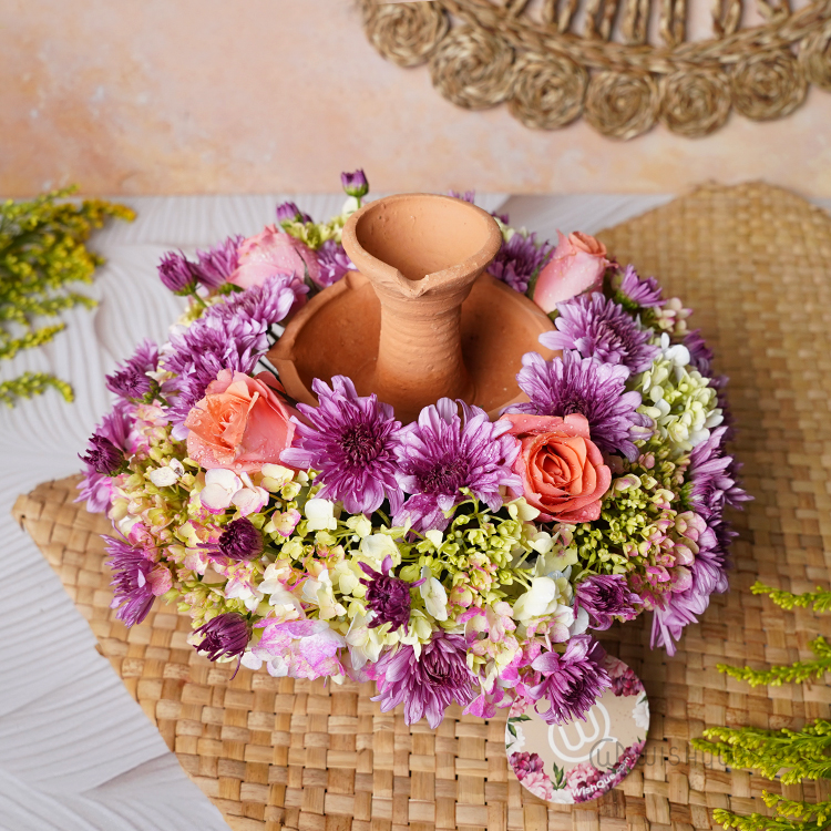 Avurudu Sparkle Clay Lamp Arrangement