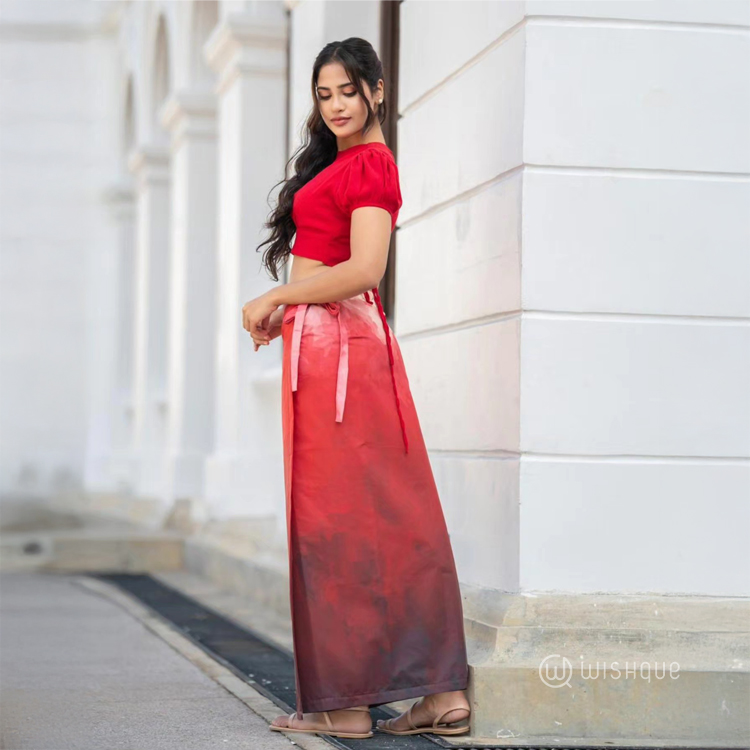 Raktha Warna Elephant Theme Sarong & Lungi