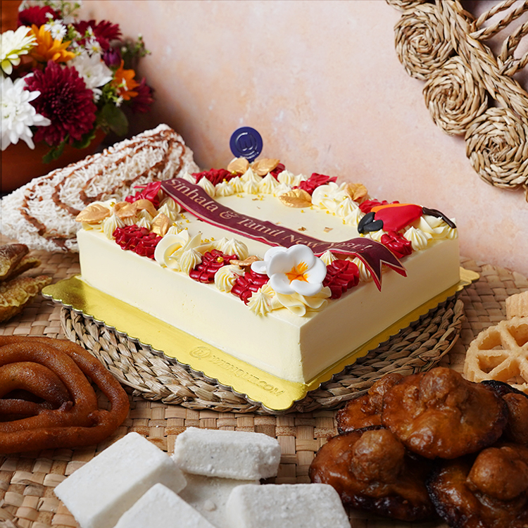 Avurudu Asiriya Buttercream Ribbon Cake