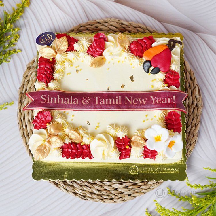 Avurudu Asiriya Buttercream Ribbon Cake