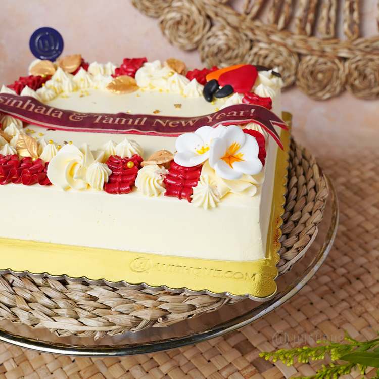 Avurudu Asiriya Buttercream Ribbon Cake