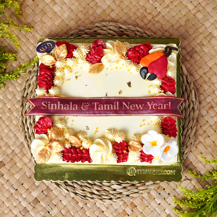 Avurudu Asiriya Buttercream Ribbon Cake