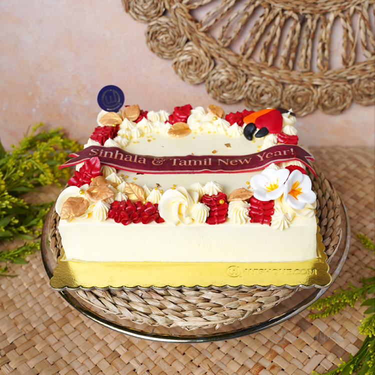 Avurudu Asiriya Buttercream Ribbon Cake