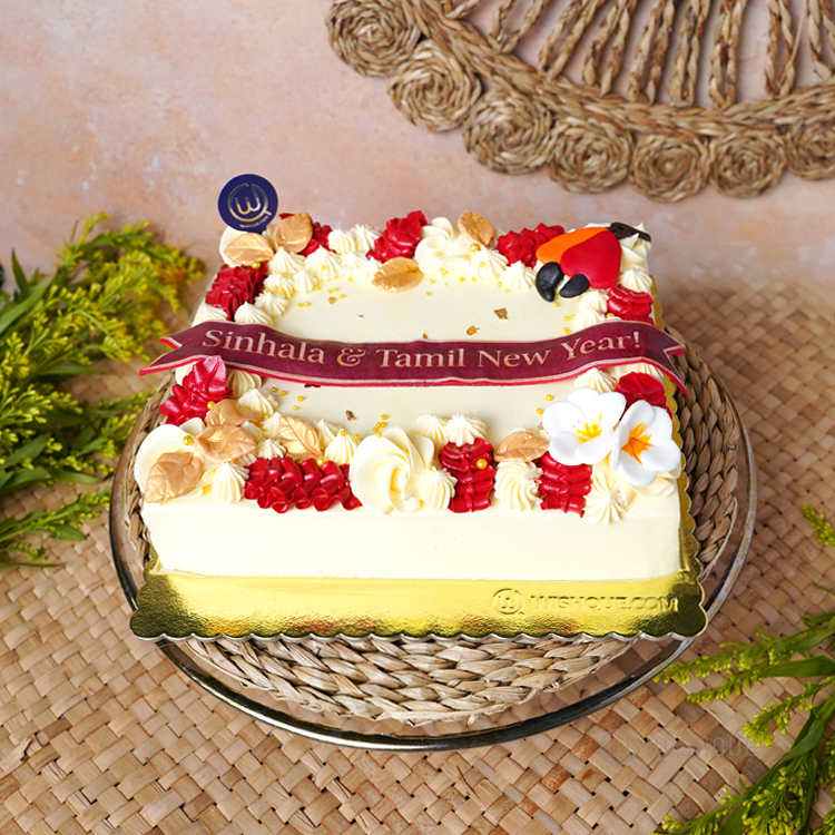 Avurudu Asiriya Buttercream Ribbon Cake