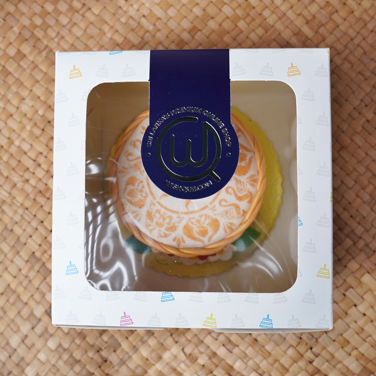 New Year Blessing Ribbon Cake