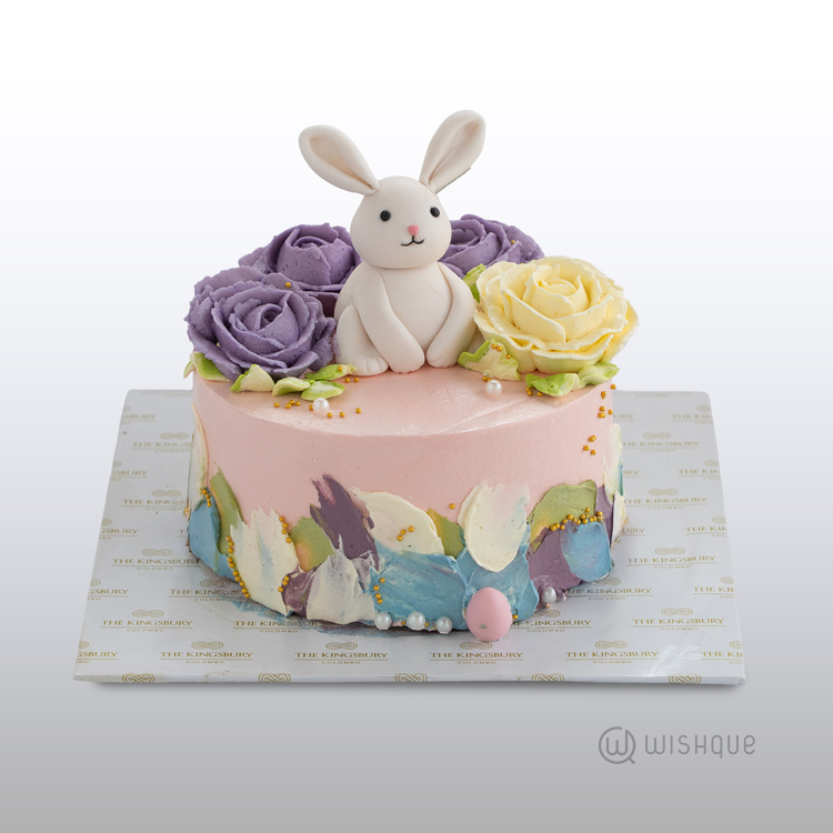 Bunny Bloom Ribbon Cake