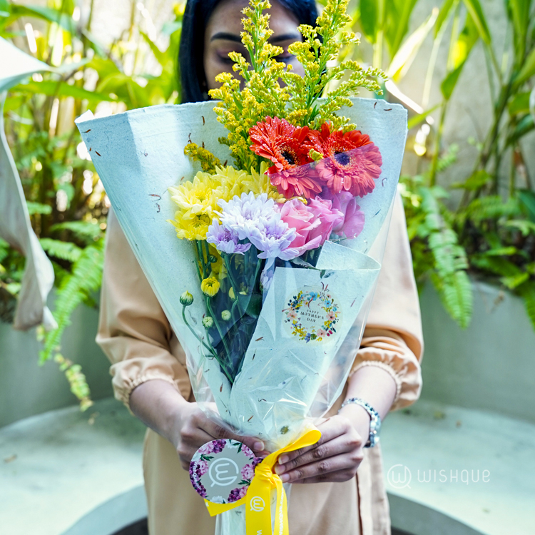 Serene Sunshine Mother's Day Fresh Flower Bouquet
