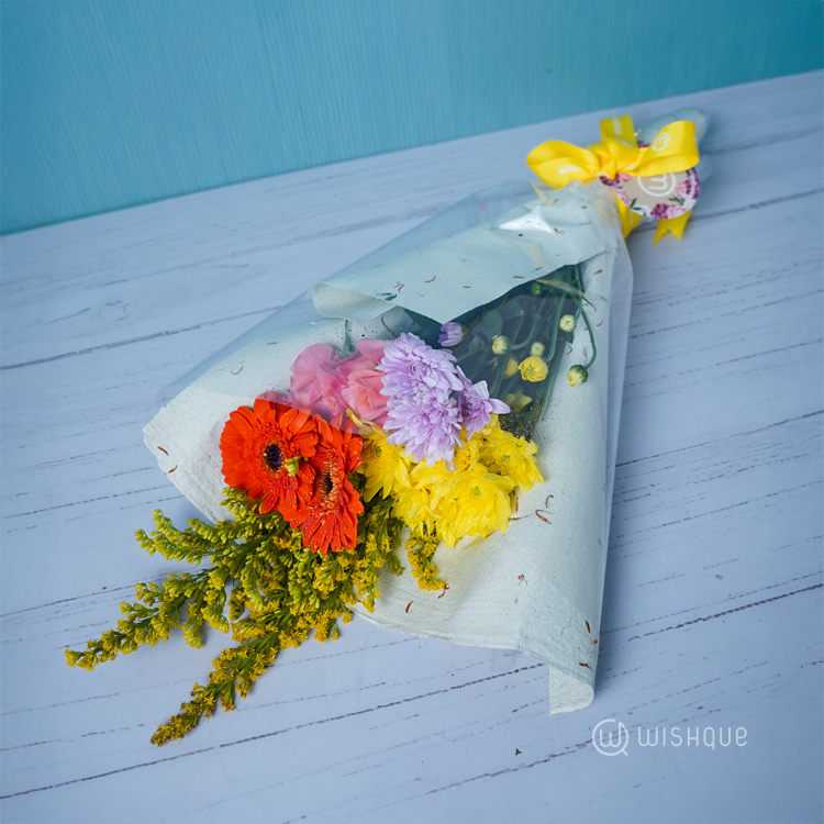 Serene Sunshine Mother's Day Fresh Flower Bouquet