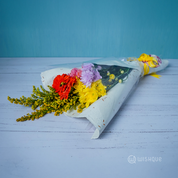 Serene Sunshine Mother's Day Fresh Flower Bouquet