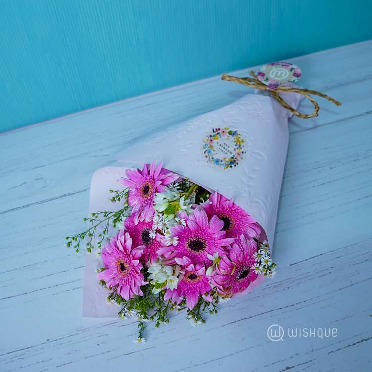 Rosy Bloom Delight Mother's Day Fresh Flower Bouquet