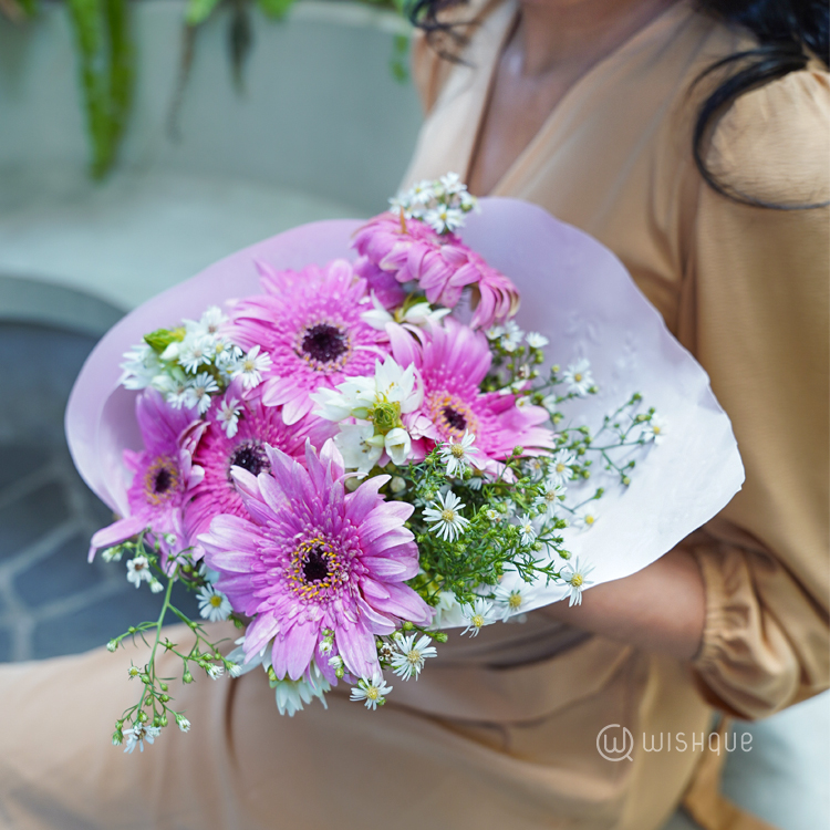 Rosy Bloom Delight Mother's Day Fresh Flower Bouquet