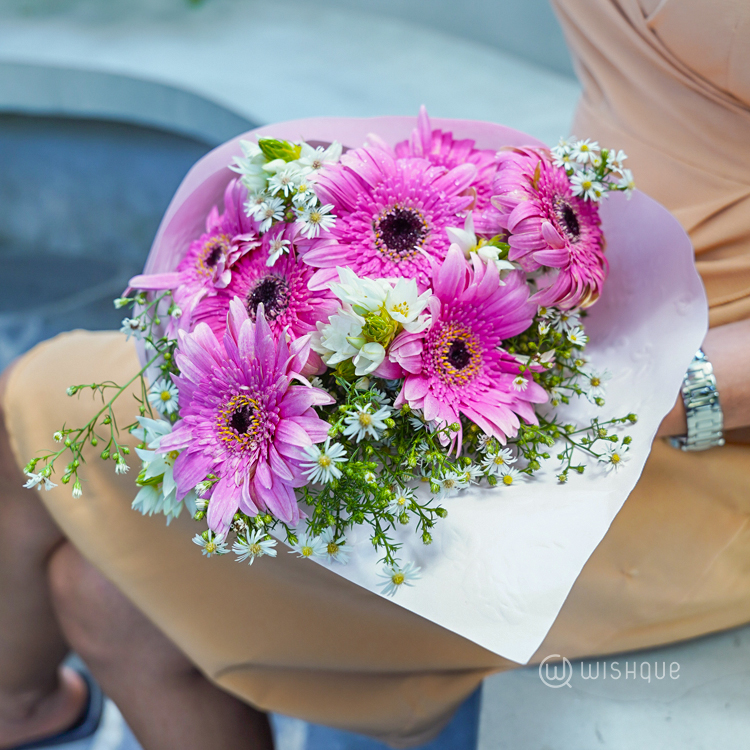 Rosy Bloom Delight Mother's Day Fresh Flower Bouquet