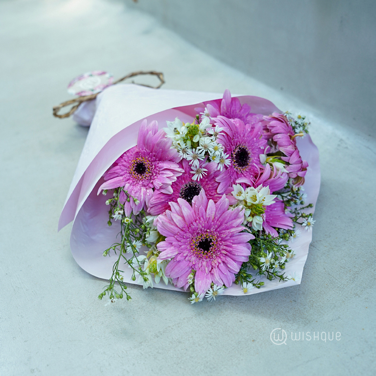 Rosy Bloom Delight Mother's Day Fresh Flower Bouquet