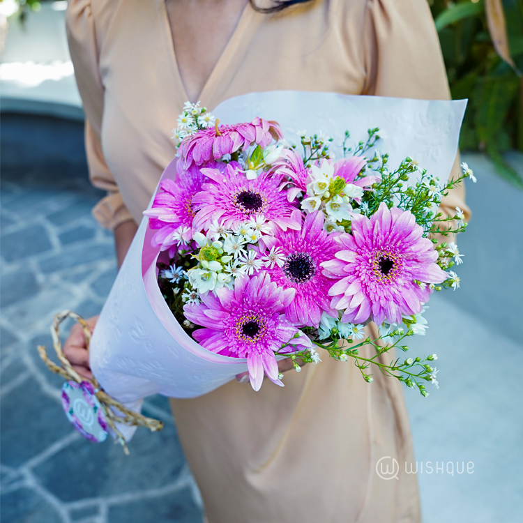 Rosy Bloom Delight Mother's Day Fresh Flower Bouquet