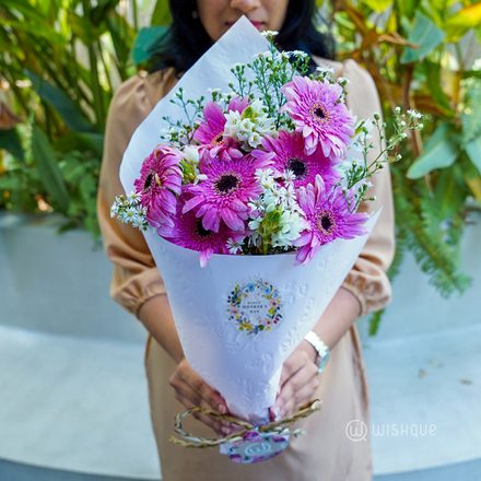 Rosy Bloom Delight Mother's Day Fresh Flower Bouquet