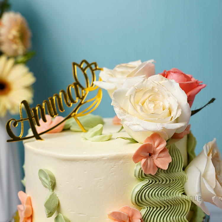 Floral Blooming Amma Chocolate Cake
